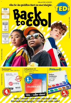 Vorschau TEDi Prospekt Back to school gültig ab 01.08.2025