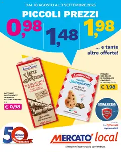 Anteprima Mercatò Local catalogo valida dal 18/08/2025