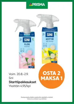 Esikatselu Prisma tarjoukset Sini voimassa alkaen 20/08/2025