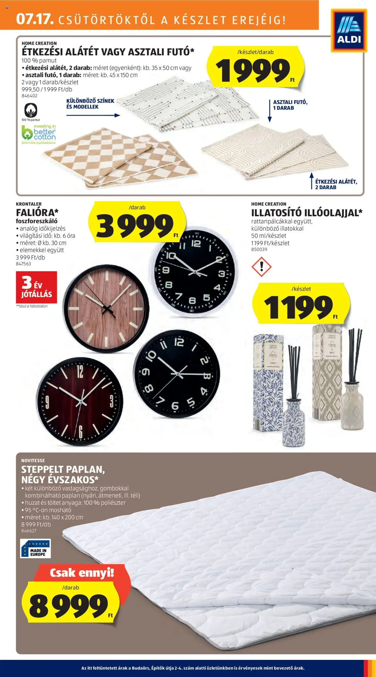Aldi - Középső sor termékei - 7oldal - érvényes 2025.07.17.-tól
