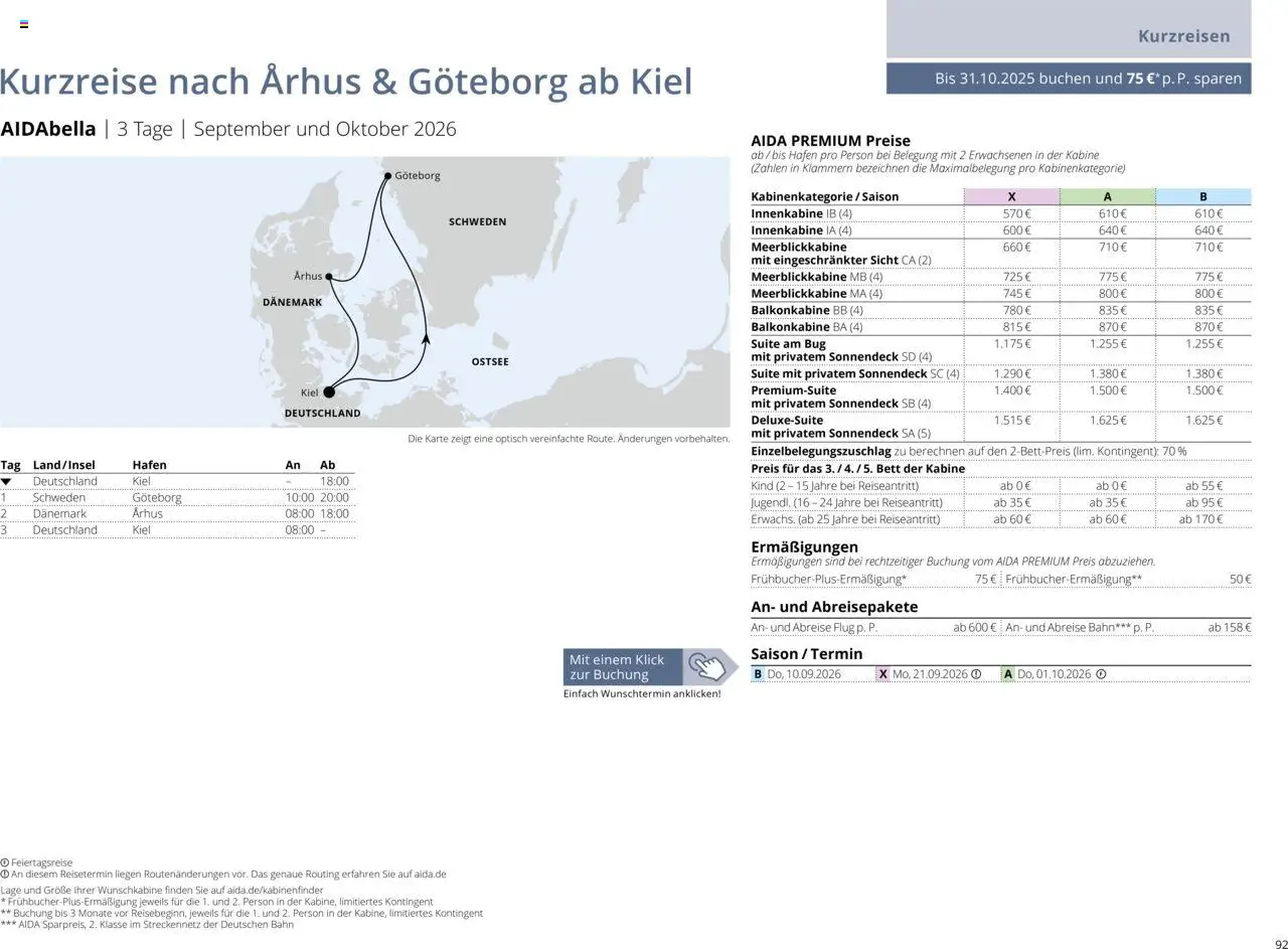 Aida Sommer 2026 - Seite 92 - gültig ab 01.03.2026