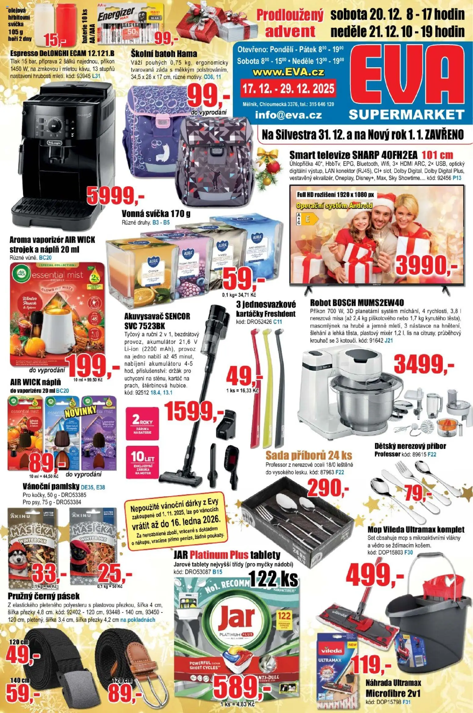 Eva supermarket leták - strana 1- platný od 17.12.2025