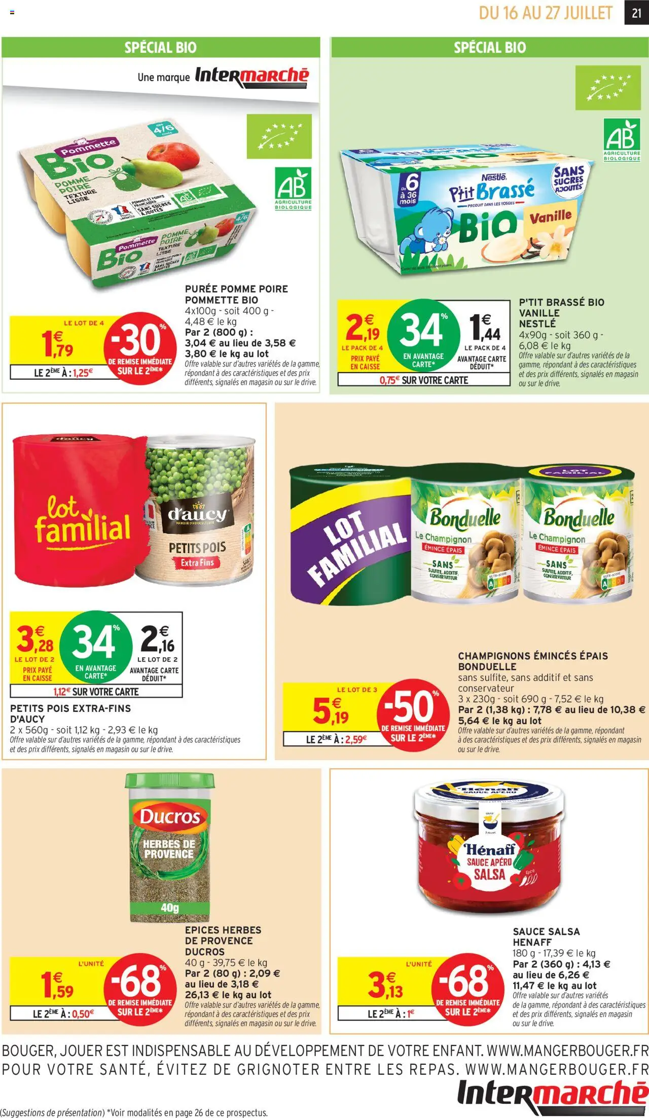 Intermarché 2+1 offert sur une sélection de produits - page 22 - valable à partir du 16/07/2025