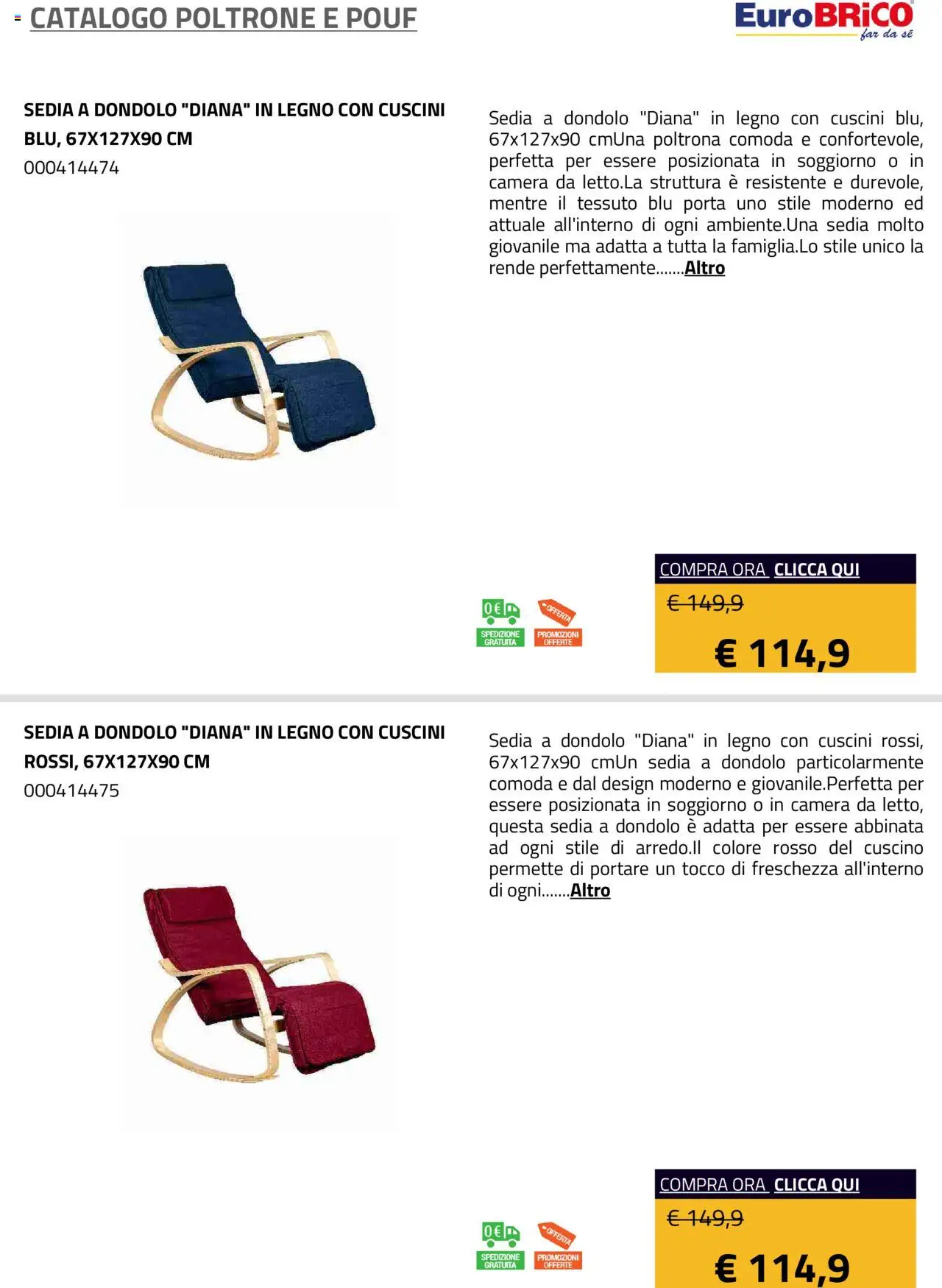 Eurobrico Poltrone e Pouf catalogo - pagina 28 - valido dal 23/07/2025