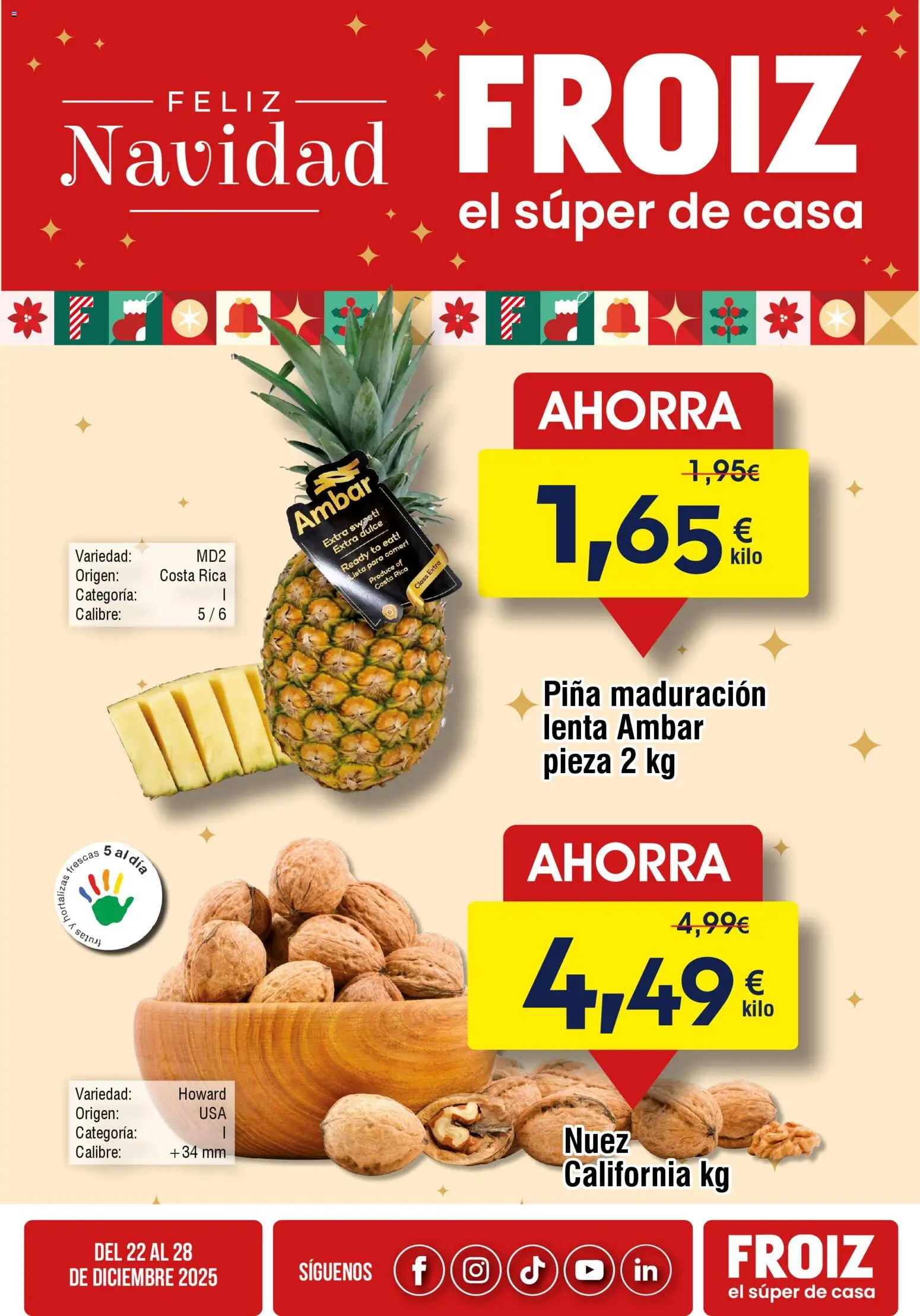 Froiz Oferta semanal - Página de 1 - Válido desde 22/12/2025