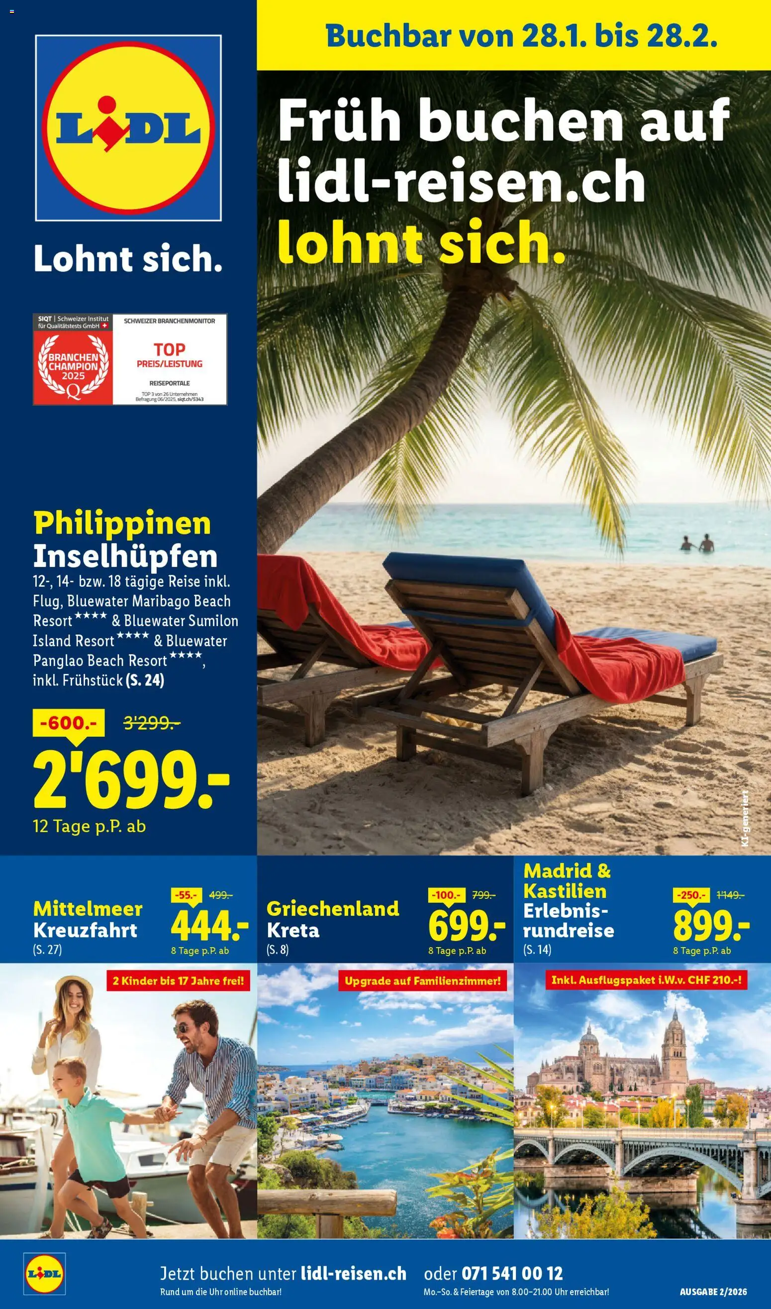 Lidl Aktionen Reisen Februar - Seite 1- gültig ab 28.01.2026