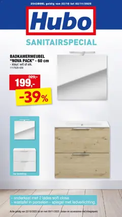Hubo folder geldig vanaf 22/10/2025