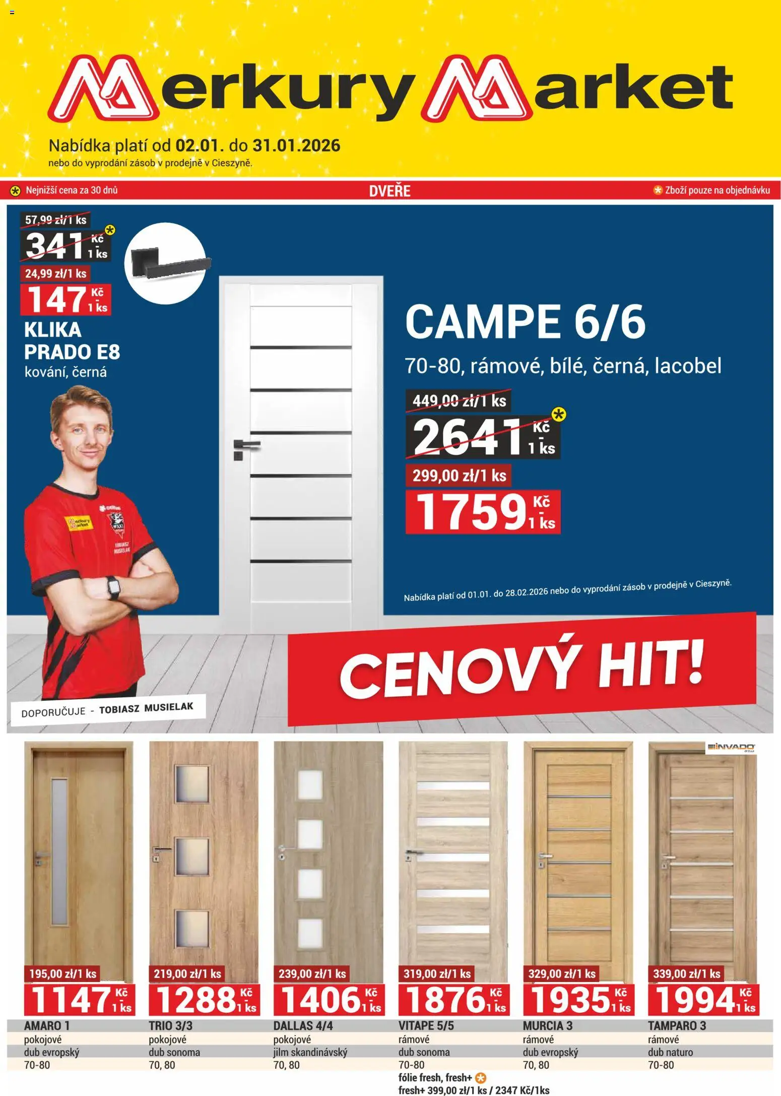 Merkury Market leták - strana 1- platný od 02.01.2026
