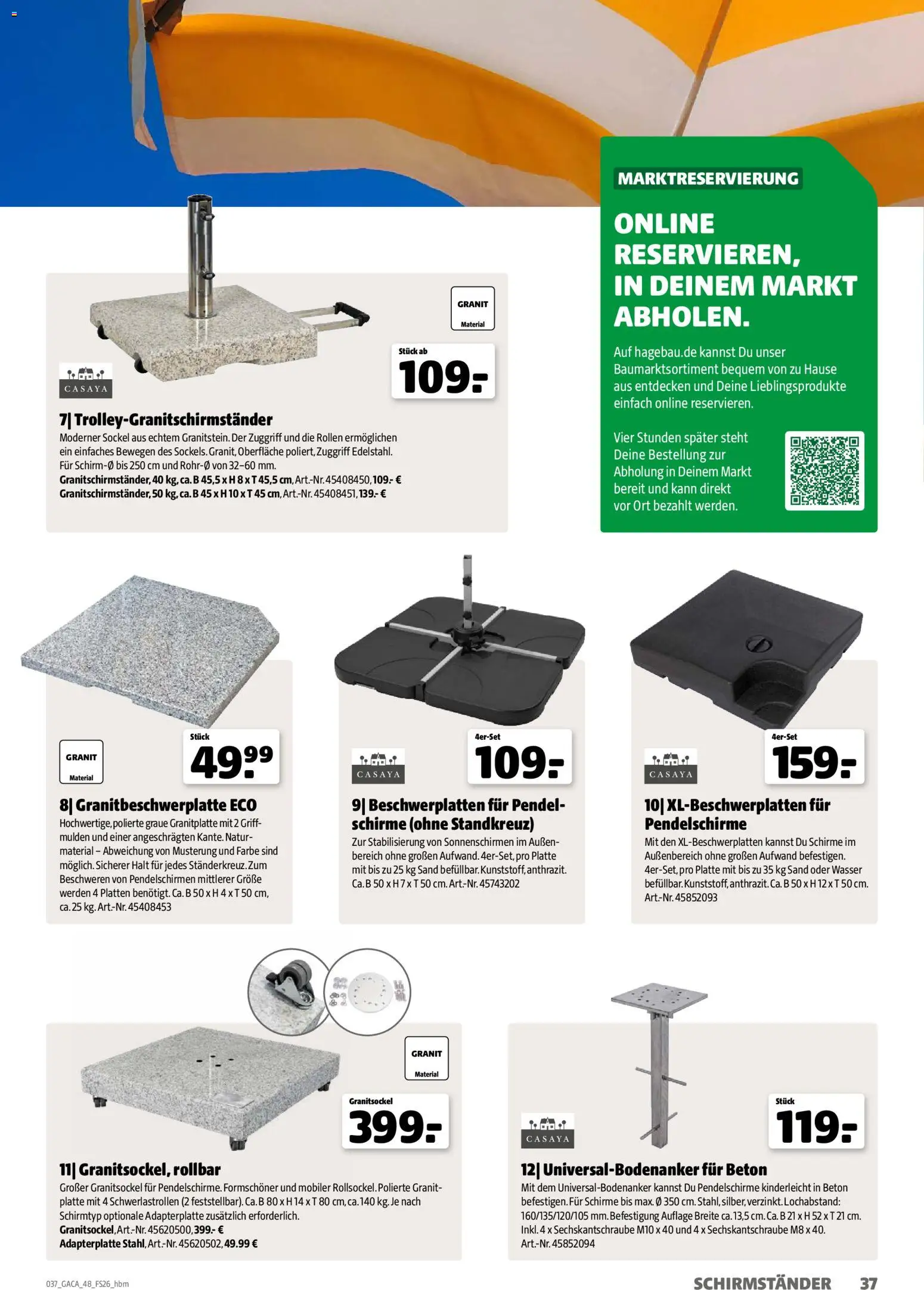 Hagebau Gartenmöbelsortiment - Seite 37 - gültig ab 02.03.2026