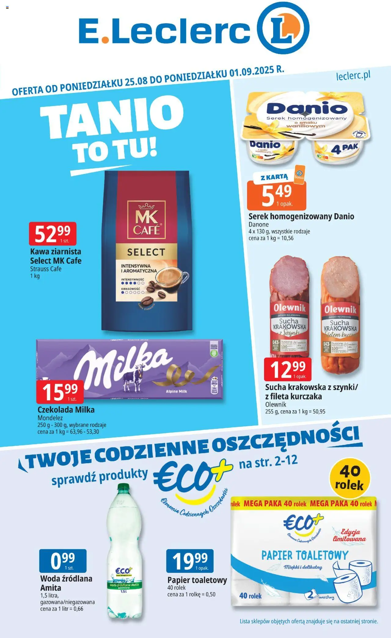 E.Leclerc Gazetka - strona 1- ważny od 25.08.2025
