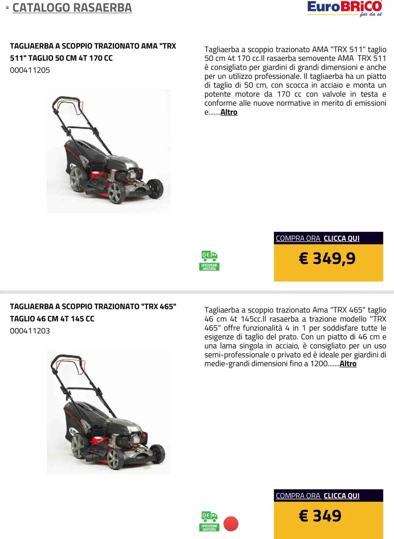 Eurobrico Rasaerba catalogo - pagina 15 - valido dal 23/07/2025