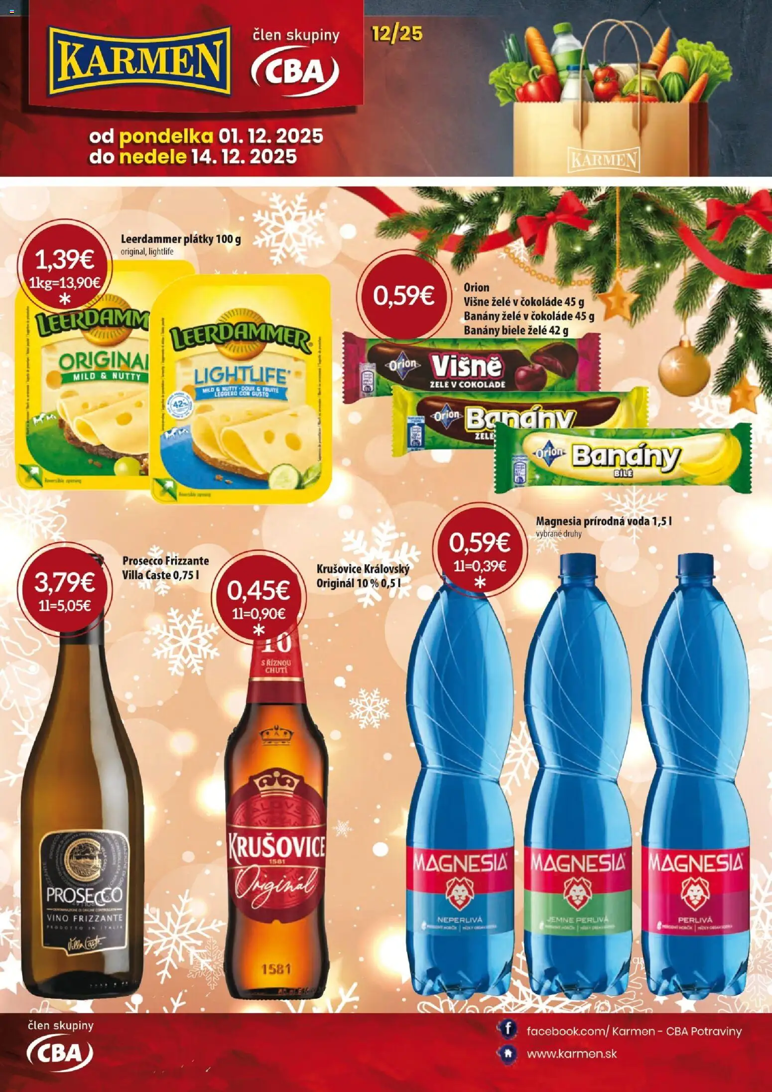 KARMEN CBA leták - strana 1- platný od 01.12.2025