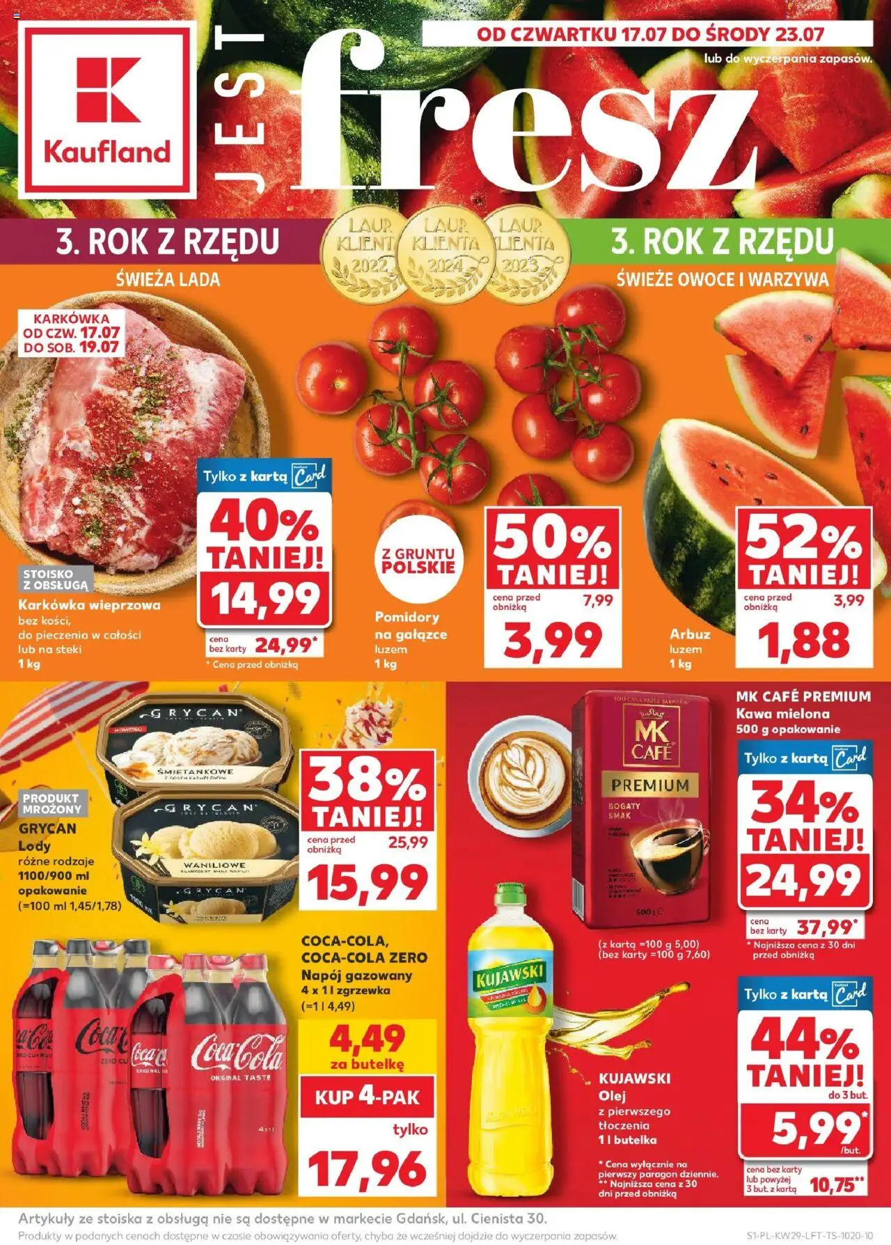 Kaufland gazetka - strona 1- ważny od 17.07.2025