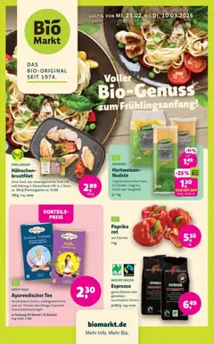Vorschau BioMarkt Prospekt gültig ab 25.02.2026