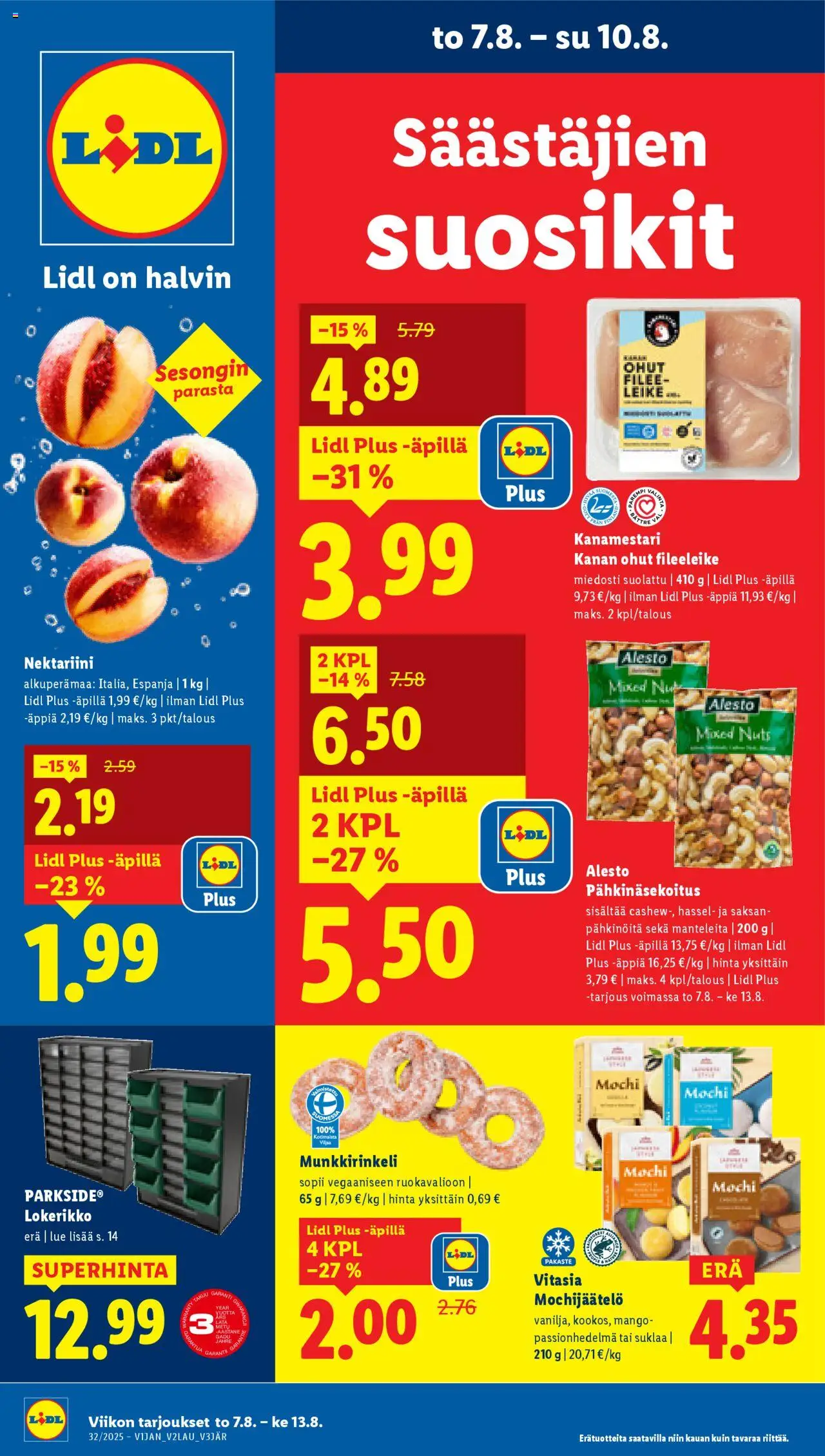 Lidl tarjoukset - sivu 1- voimassa alkaen 07/08/2025