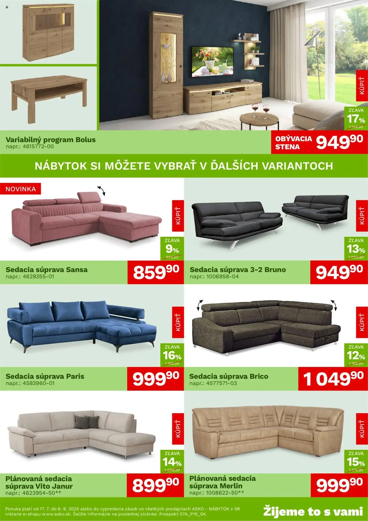 ASKO nábytok leták - strana 2- platný od 17.07.2025