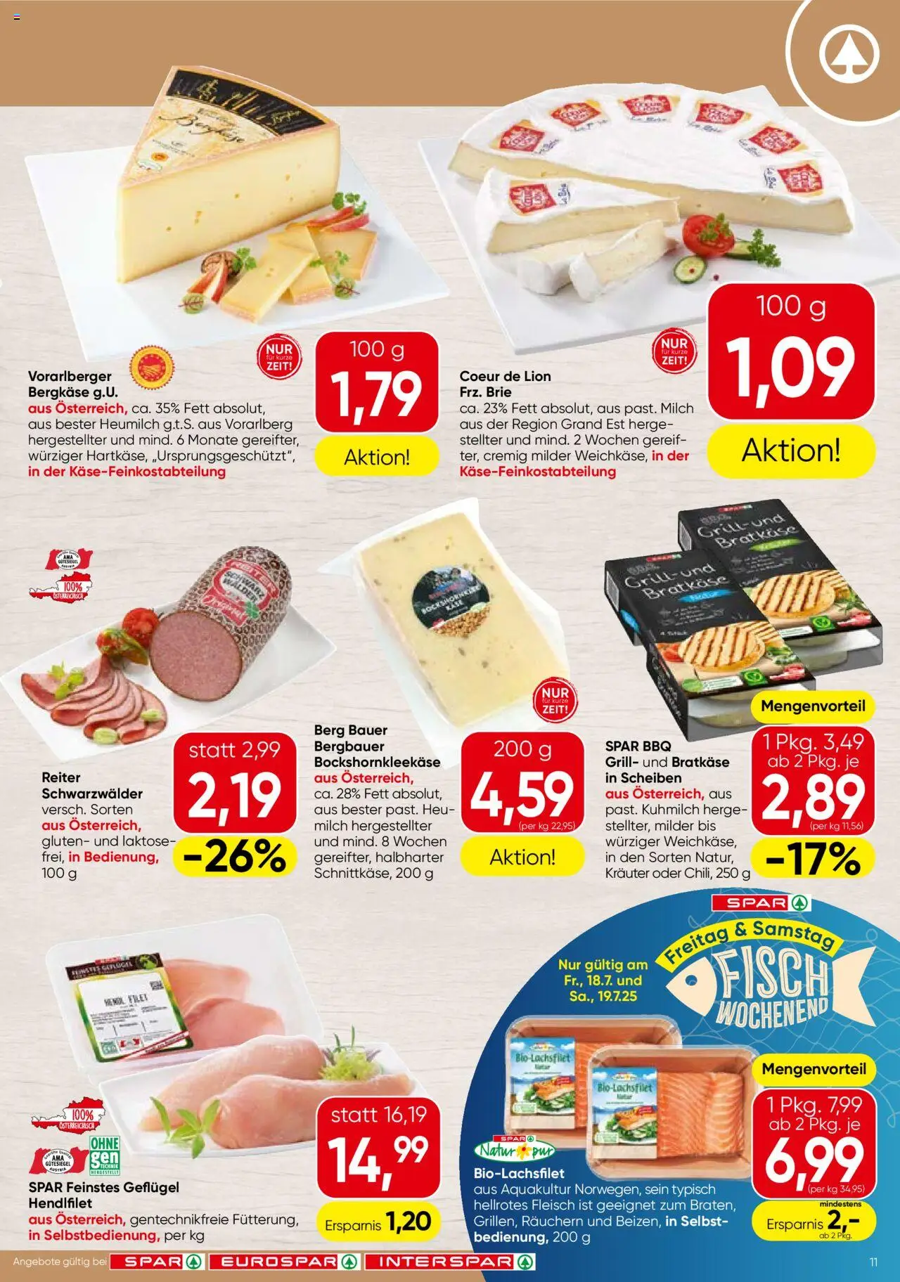 Spar Flugblatt - Wien - Seite 11- gültig ab 17.07.2025