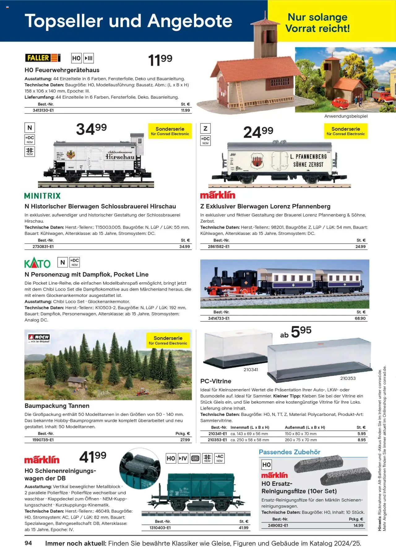 Conrad  Modellbahn Katalog - Seite 96 - gültig ab 25.08.2025