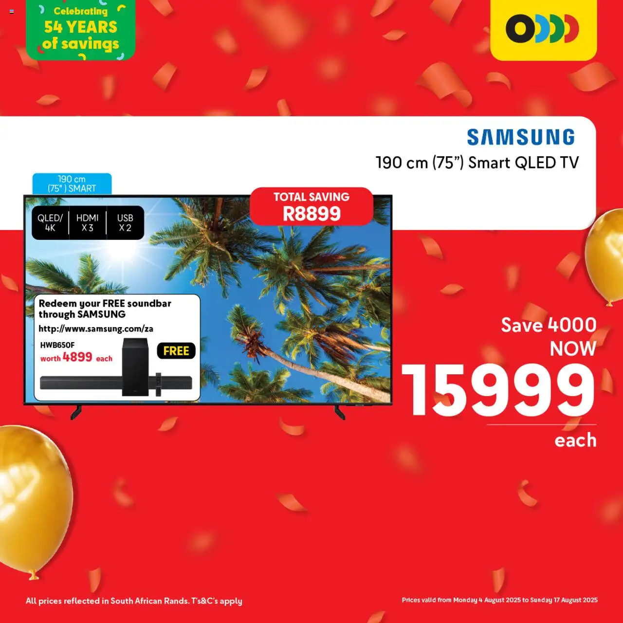 Makro Birthday Deals TVs and Gaming - page 1- valid from 04/08/2025