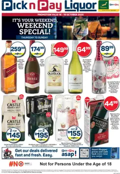 Preview Pick n Pay - Weekend Liquor Specials valid from 16/10/2025