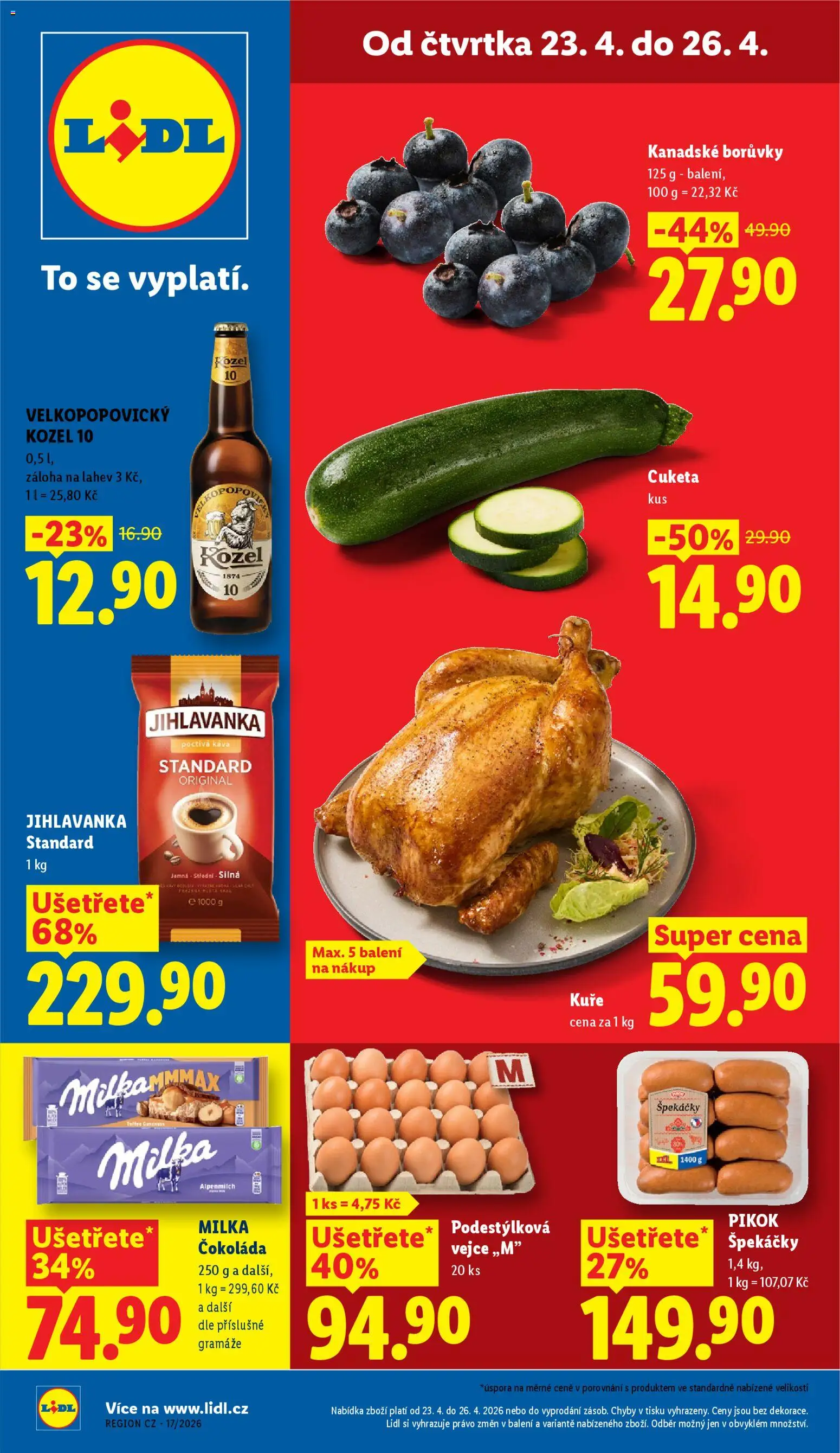 Lidl leták - strana 1- platný od 23.04.2026