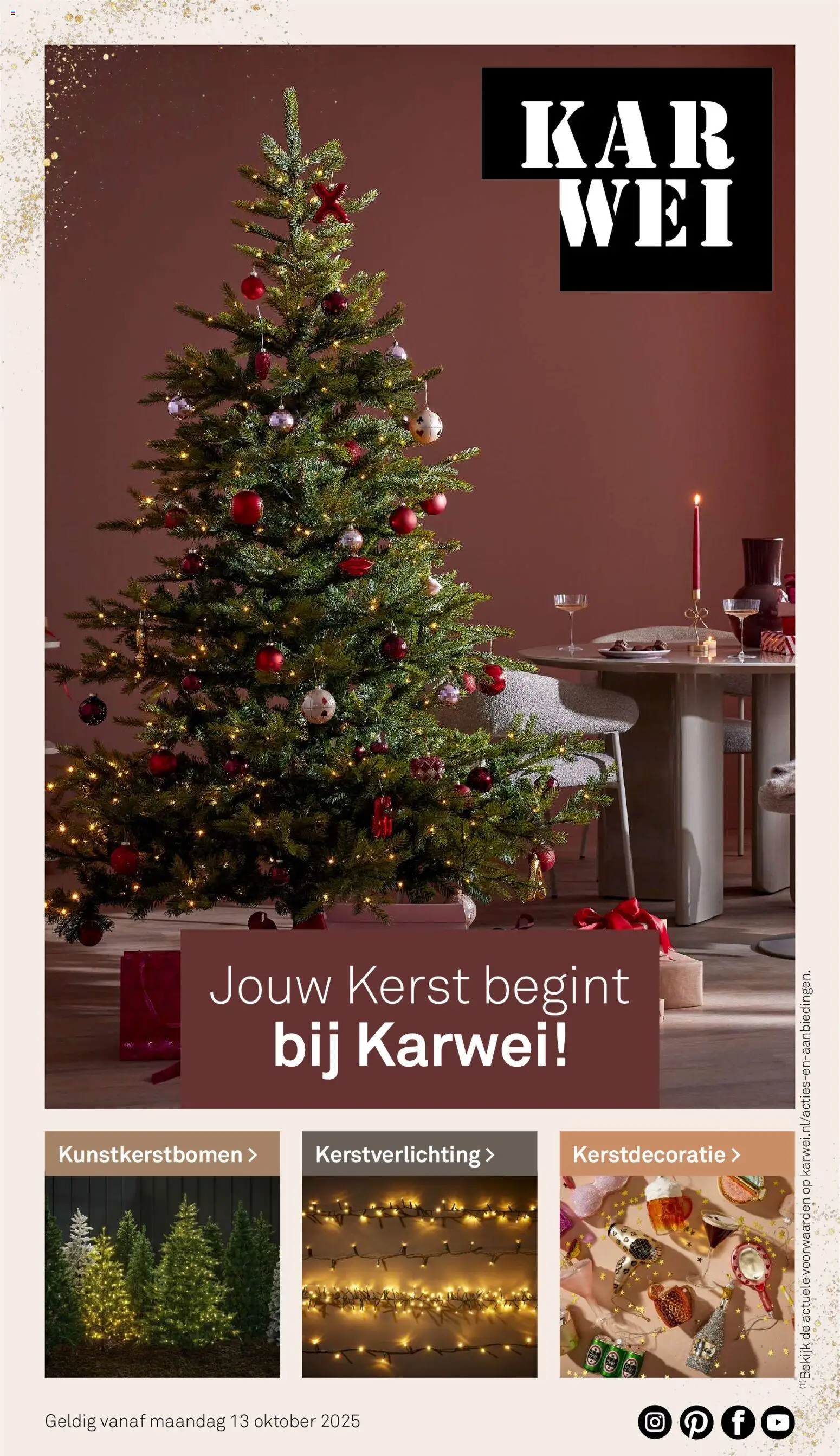 KARWEI -  Kerst magazine 2025 - pagina 1- geldig vanaf 13-10-2025