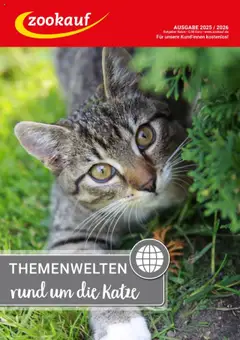 Vorschau zookauf Themenkatalog Katze gültig ab 01.10.2025