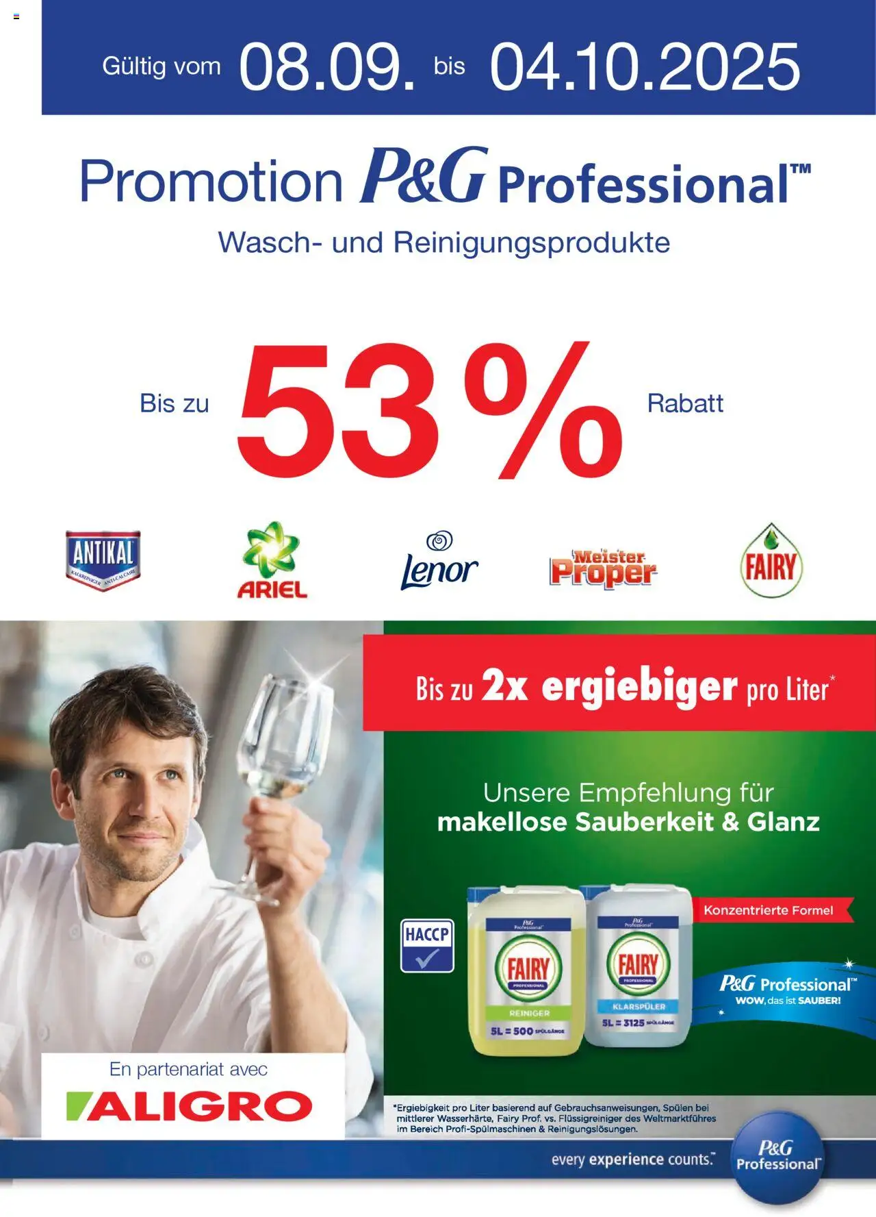 Aligro Aktionen Procter & Gamble - Seite 1- gültig ab 08.09.2025