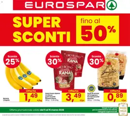 Anteprima Eurospar volantino valida dal 05/03/2026