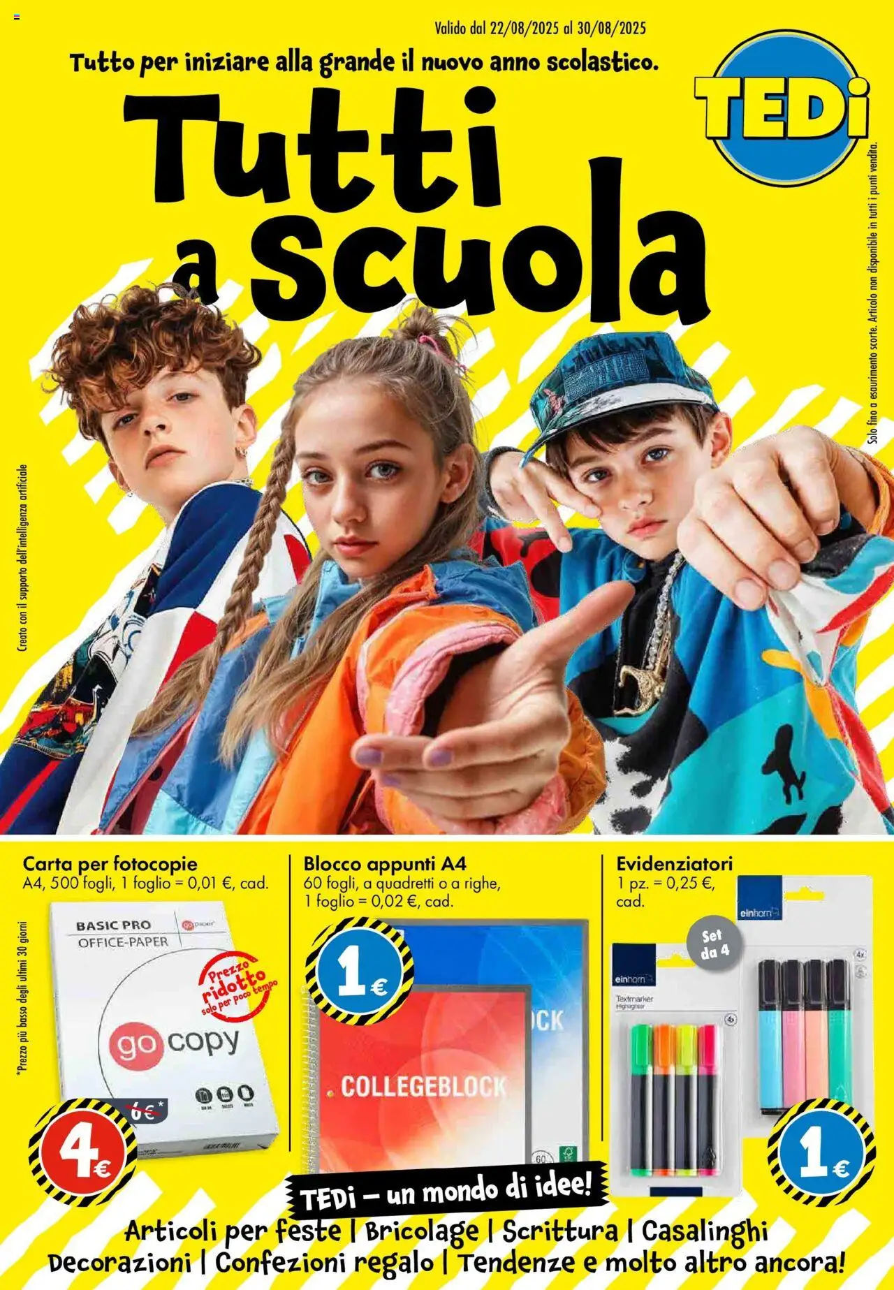 Volantino TEDi	 - pagina 1 - valido dal 20/08/2025