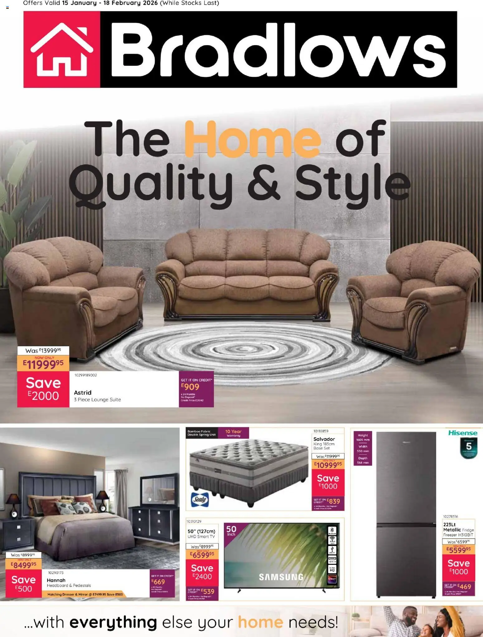 Bradlows Eswatini Home Catalogue - page 1- valid from 15/01/2026
