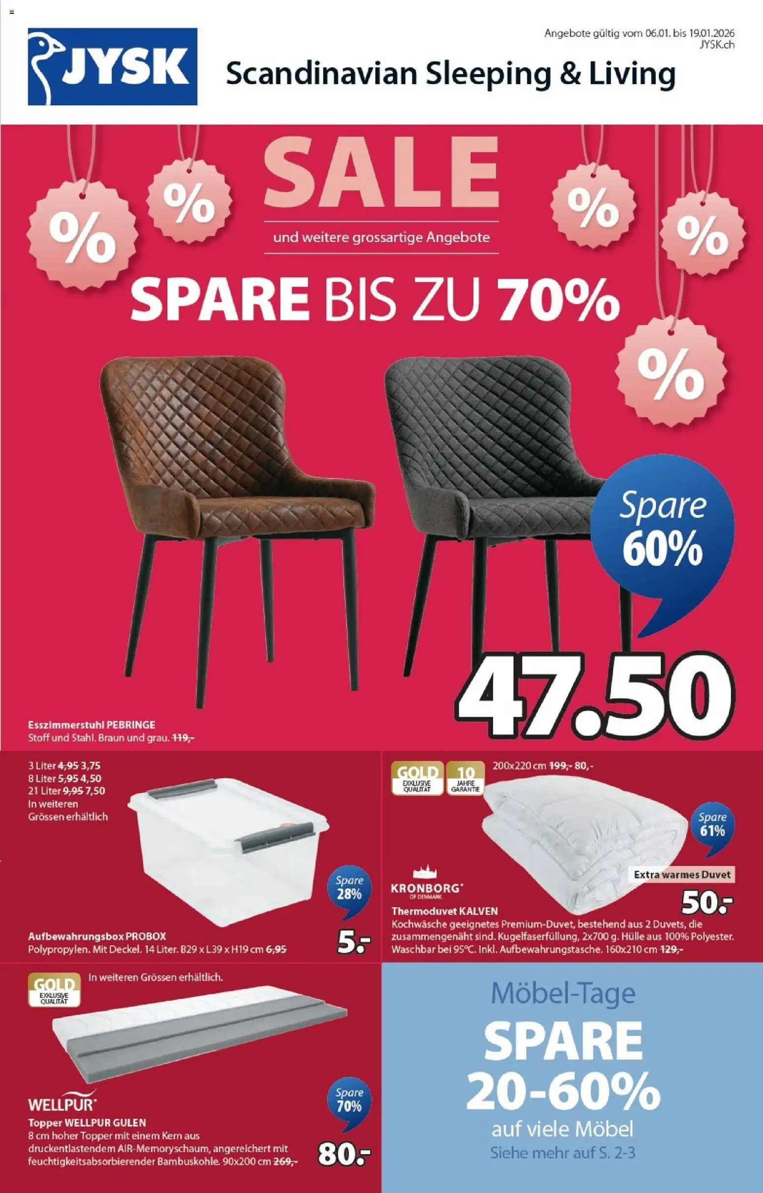 JYSK Aktionen - Seite 1- gültig ab 06.01.2026
