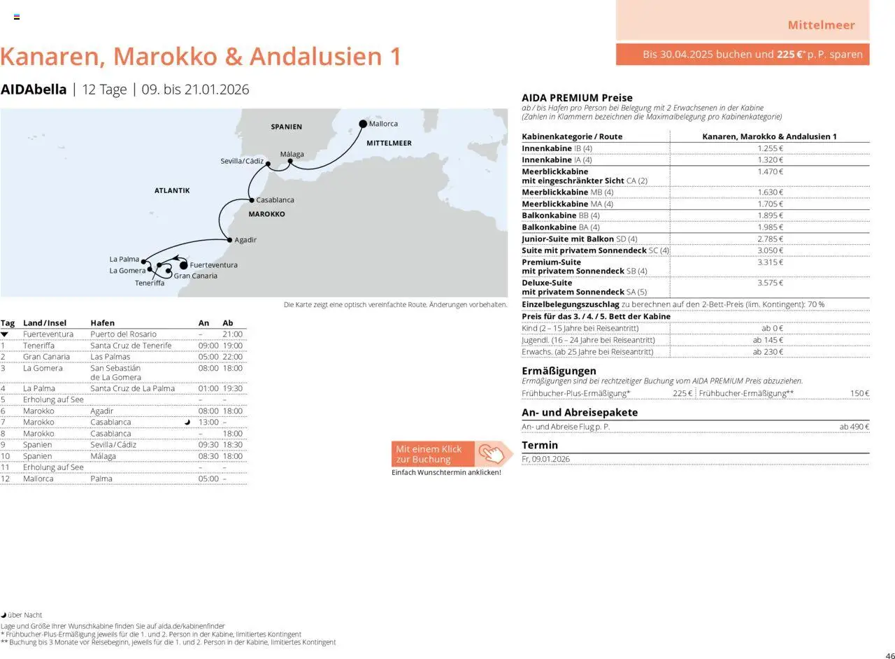 Aida Prospekt Winter 2025/26 - Seite 46 - gültig ab 01.10.2025