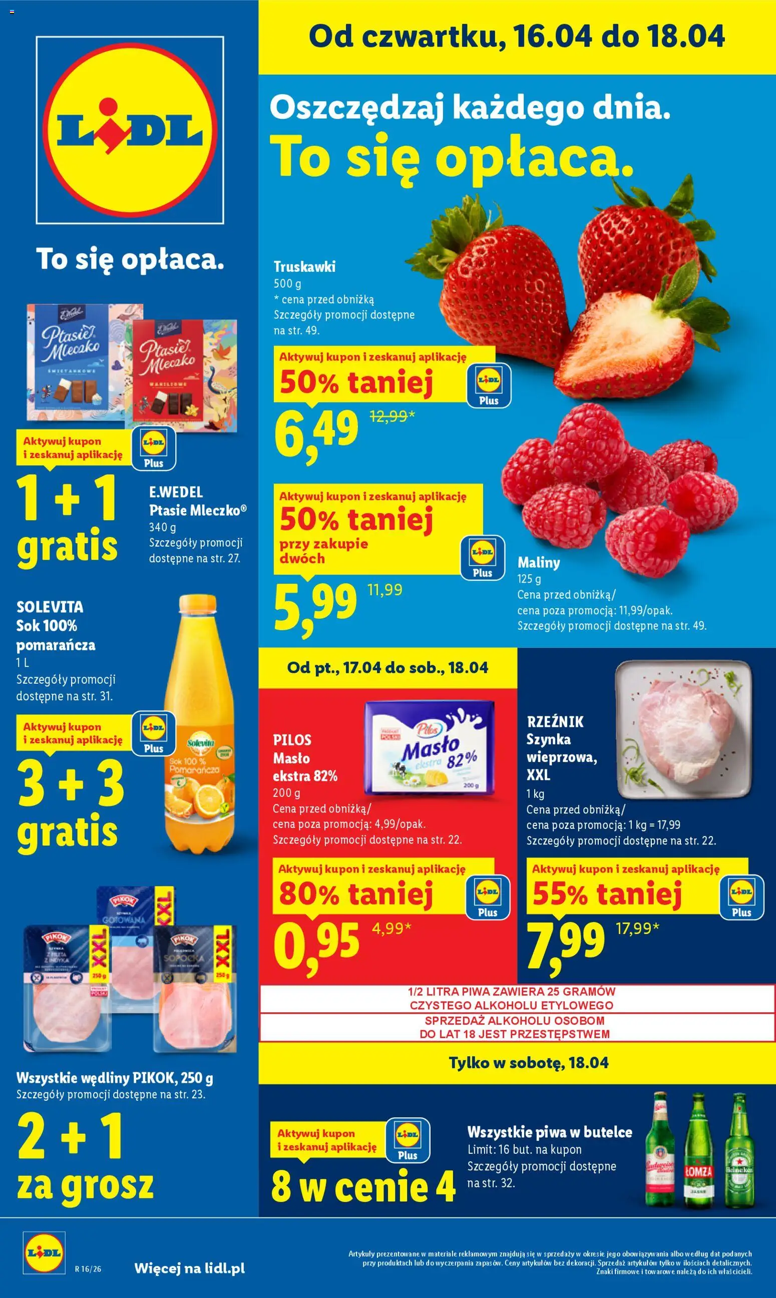 Lidl gazetka - strona 1- ważny od 16.04.2026