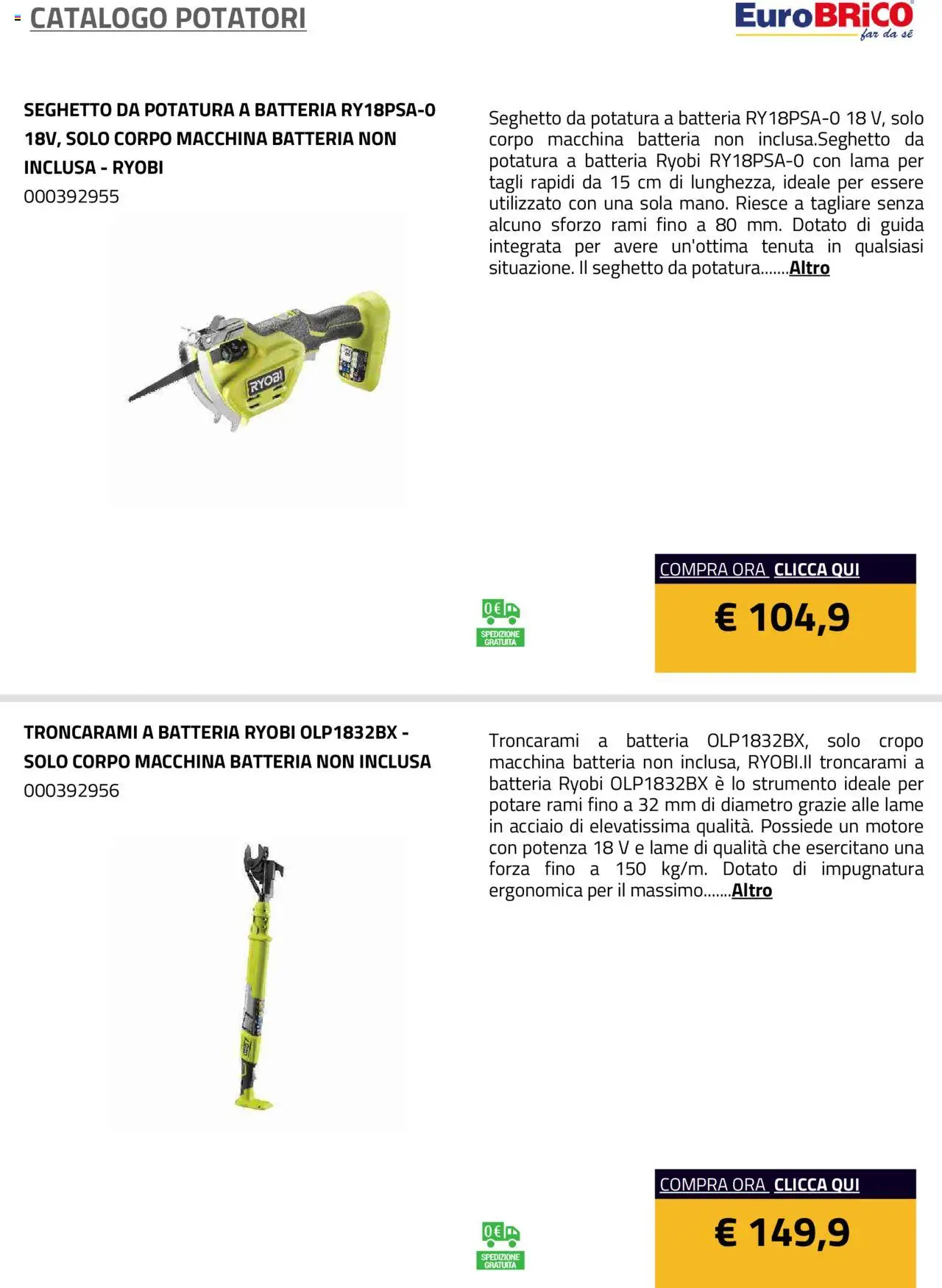 Eurobrico Potatori catalogo - pagina 6 - valido dal 23/07/2025