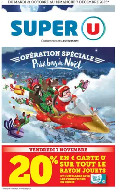 Aperçu Super U - Prix bas de Noël valable à partir du 21/10/2025