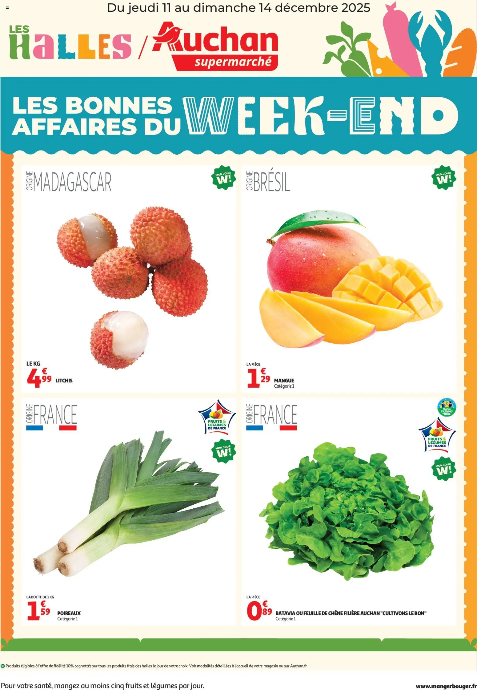 Auchan - Les bons plans du week-end dans votre super ! - pagina 1- geldig vanaf 11/12/2025