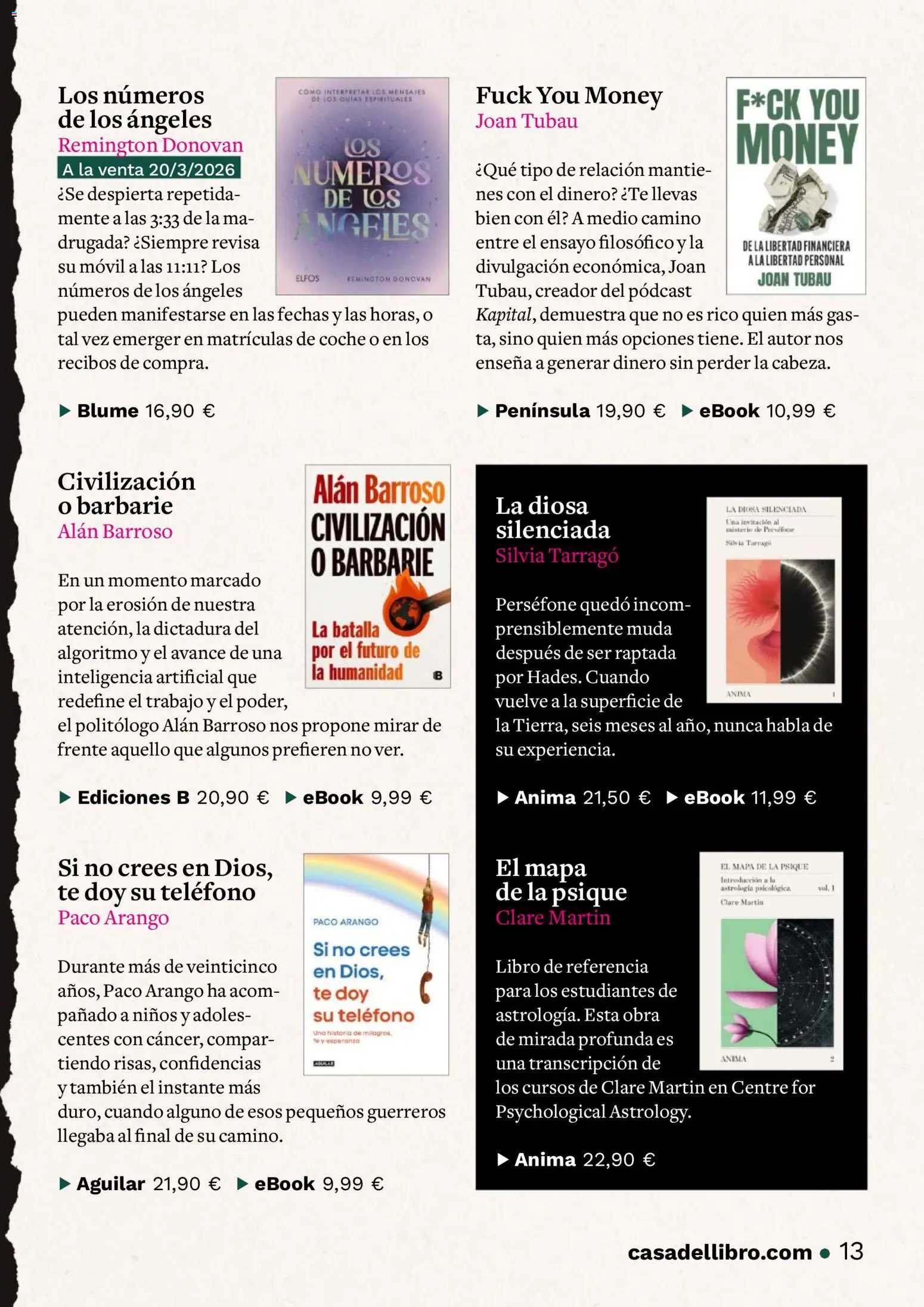 Casa del libro folleto - Página de 13 - Válido desde 01/04/2026