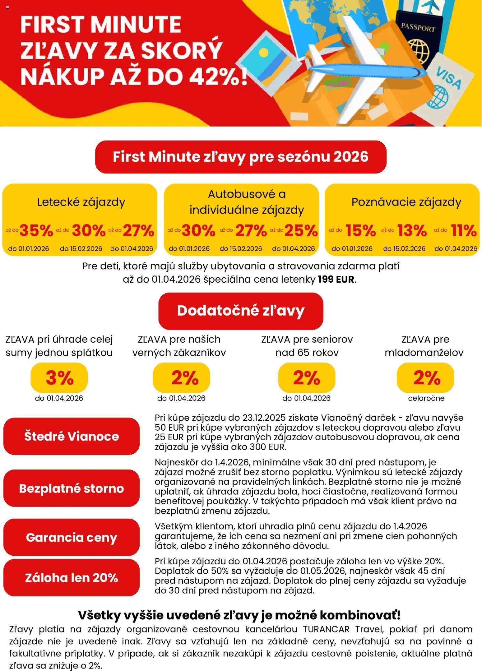 Turancar First minute zľavy - strana 1- platný od 01.01.2026
