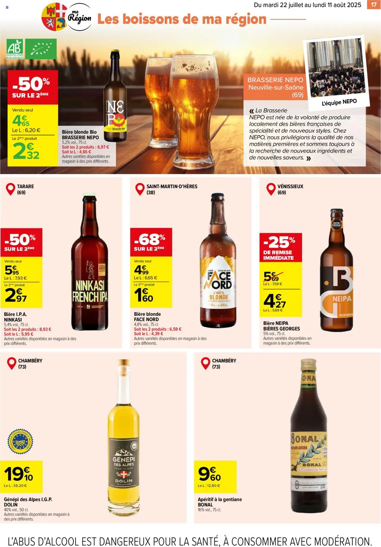 Carrefour le meilleur de ma région - page 17 - valable à partir du 22/07/2025