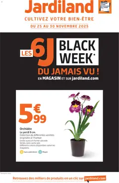 Aperçu Jardiland Black Friday valable à partir du 25/11/2025