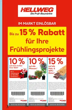 Vorschau Hellweg Prospekt 	 gültig ab 16.03.2026