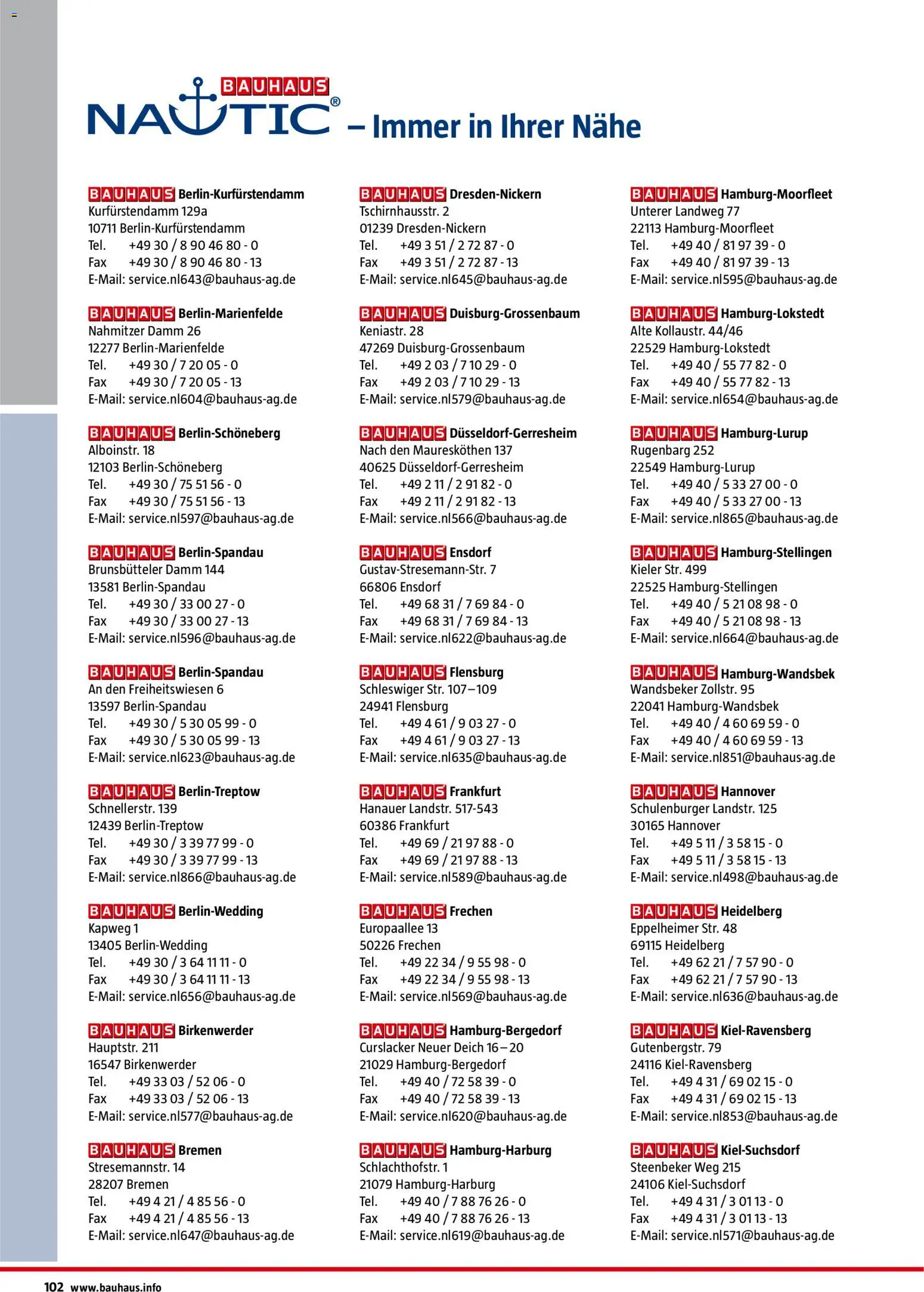Bauhaus Nautic - page 102- valid from 01.01.2026