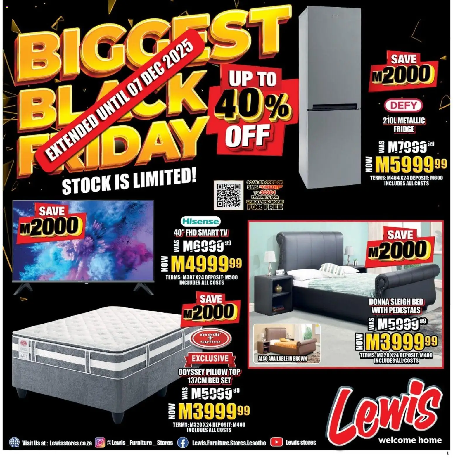 Lewis Stores - Lesotho Black Friday - page 1- valid from 01/12/2025