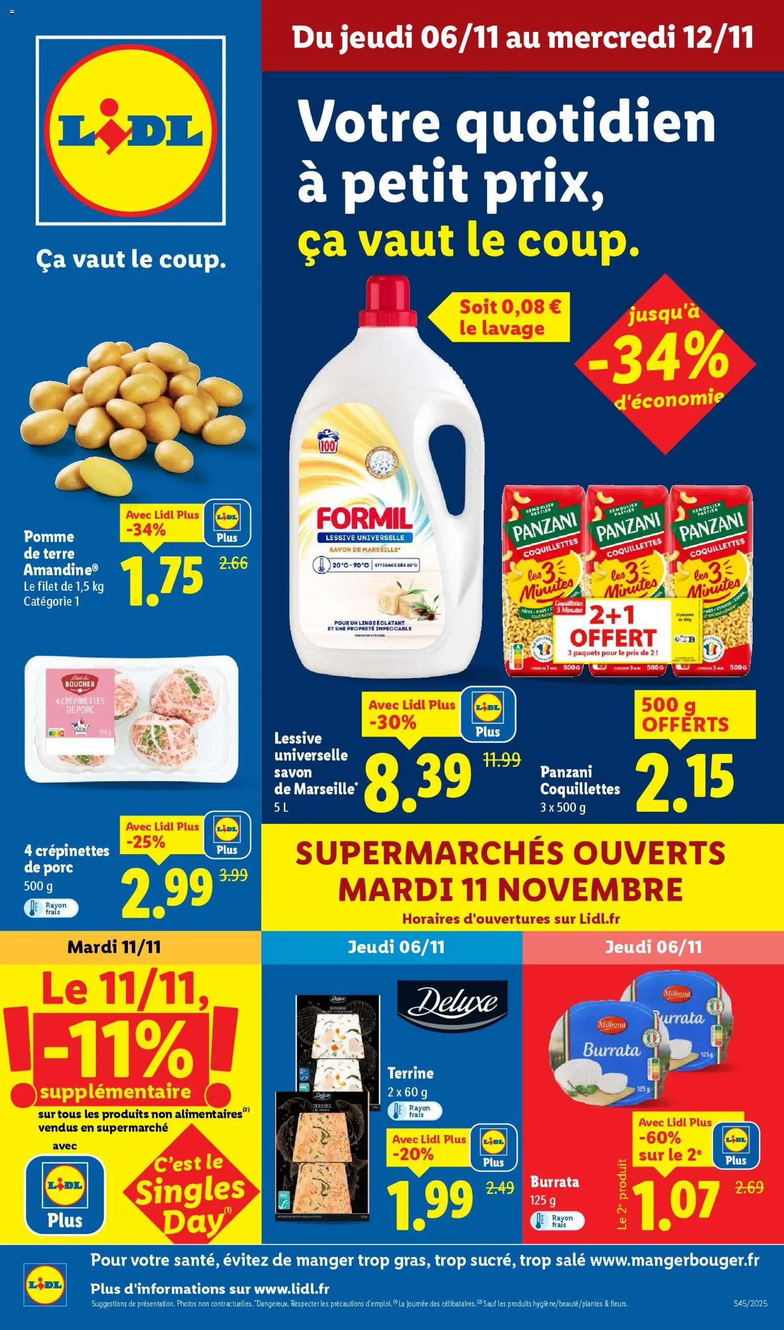 LIDL catalogue semaine 45 - page 1 - valable à partir du 06/11/2025