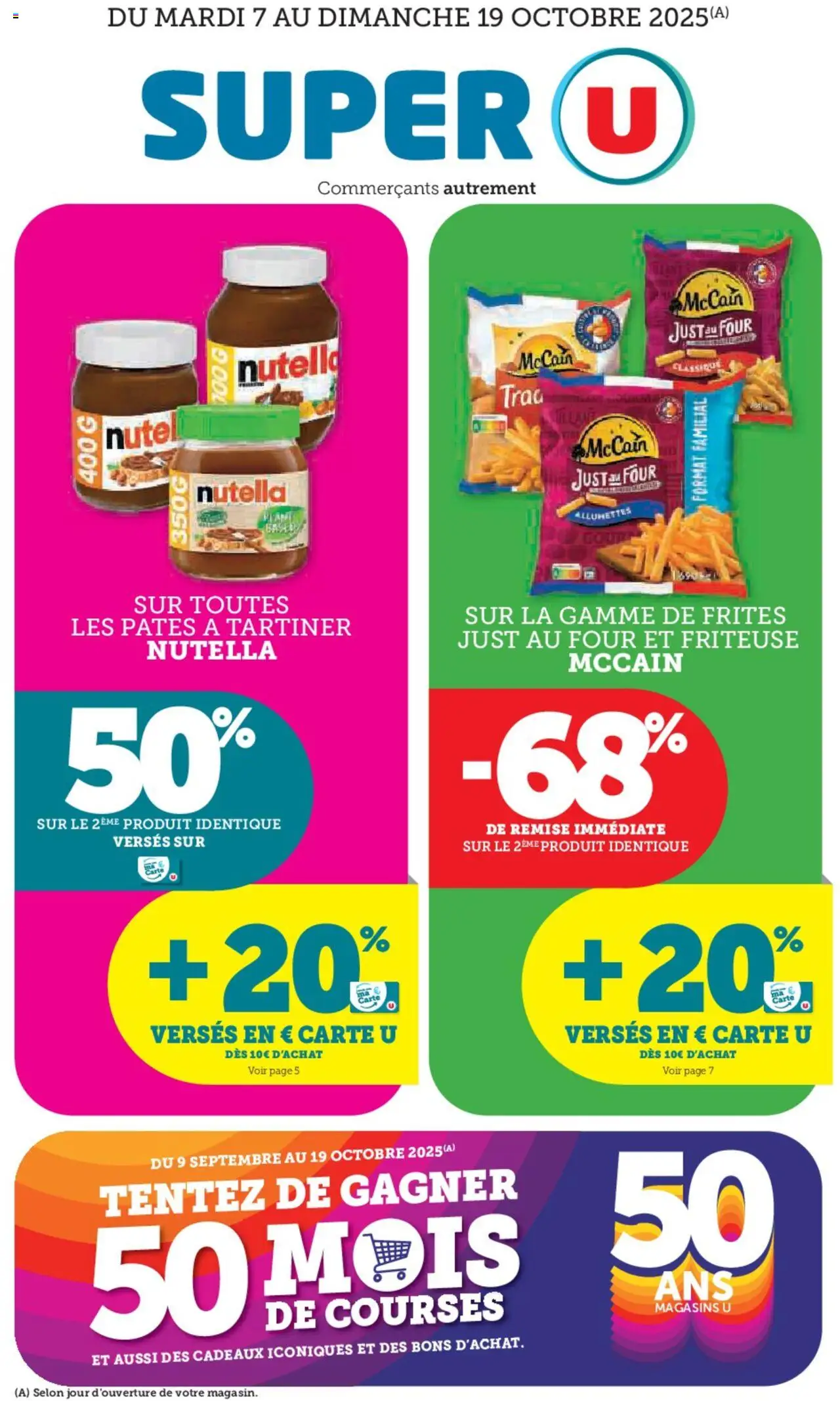 Super U catalogue - page 1 - valable à partir du 07/10/2025