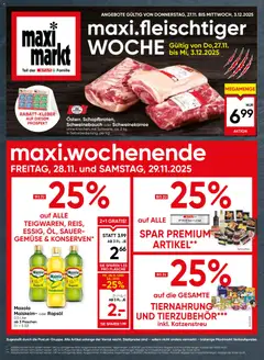 Vorschau Maximarkt Flugblatt gültig ab 27.11.2025