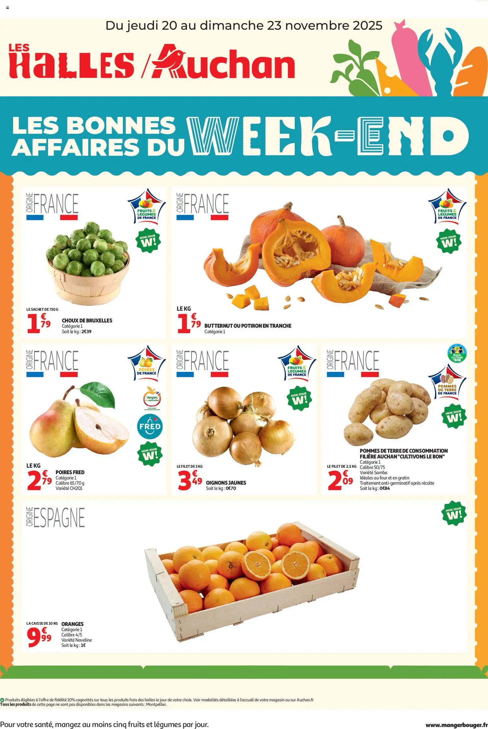 Auchan - Les bons plans du week-end dans votre hyper ! - page 1 - valable à partir du 20/11/2025