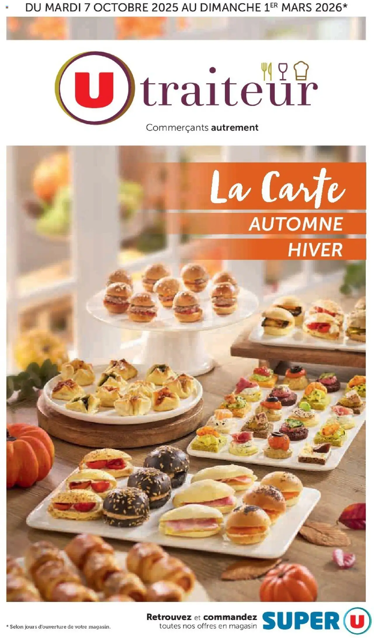 Super U - La carte Automne Hiver - page 1 - valable à partir du 07/10/2025