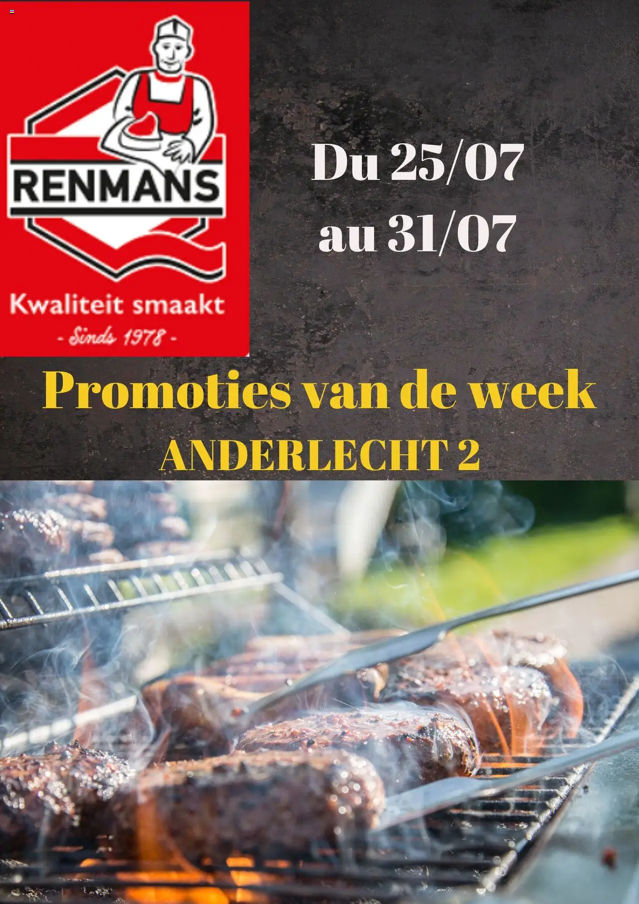 Renmans folder / publicité - pagina 1- geldig vanaf 25/07/2025